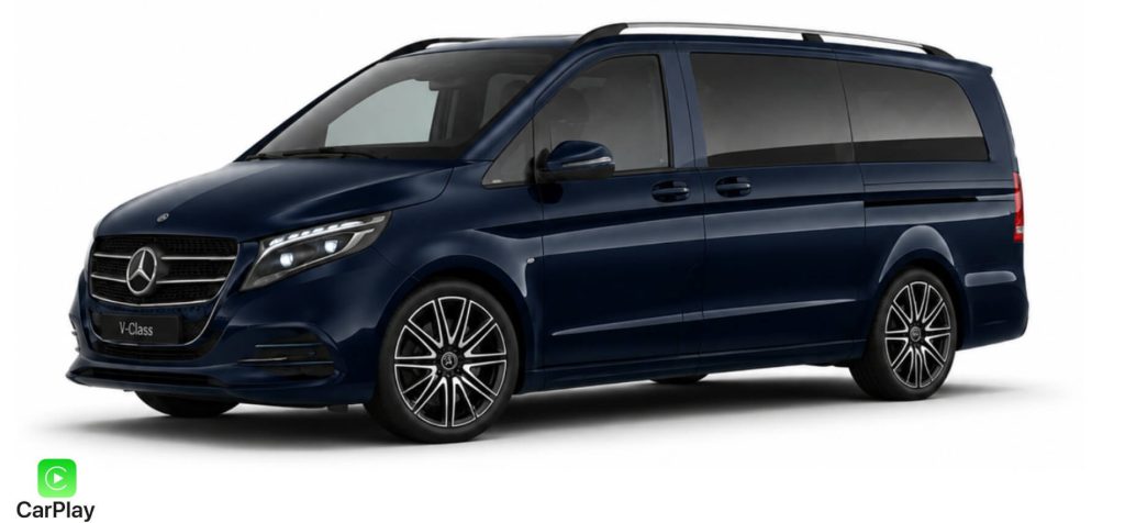 MB V-Class 2017 metu, tamsiai melynos spalvos